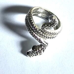 SNAKE LOVERS NEW SIZE 6 thru 9 TITANIUM FOREVER WEAR SILVER RING 1 LEFT Sale